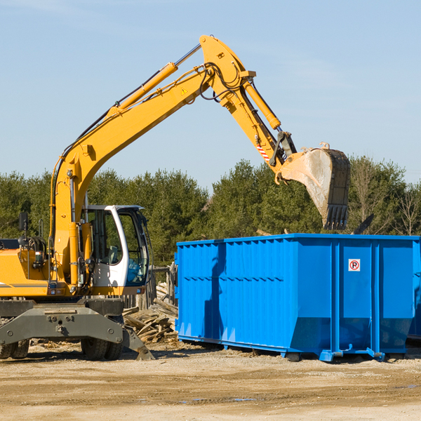 can i choose the location where the residential dumpster will be placed in Villanueva NM